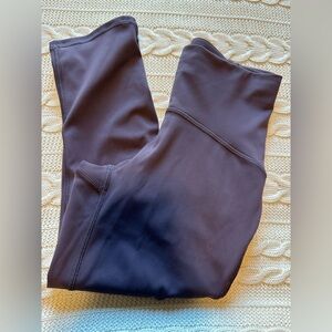 Lululemon Train Times Crop 17" Black Currant Size 2